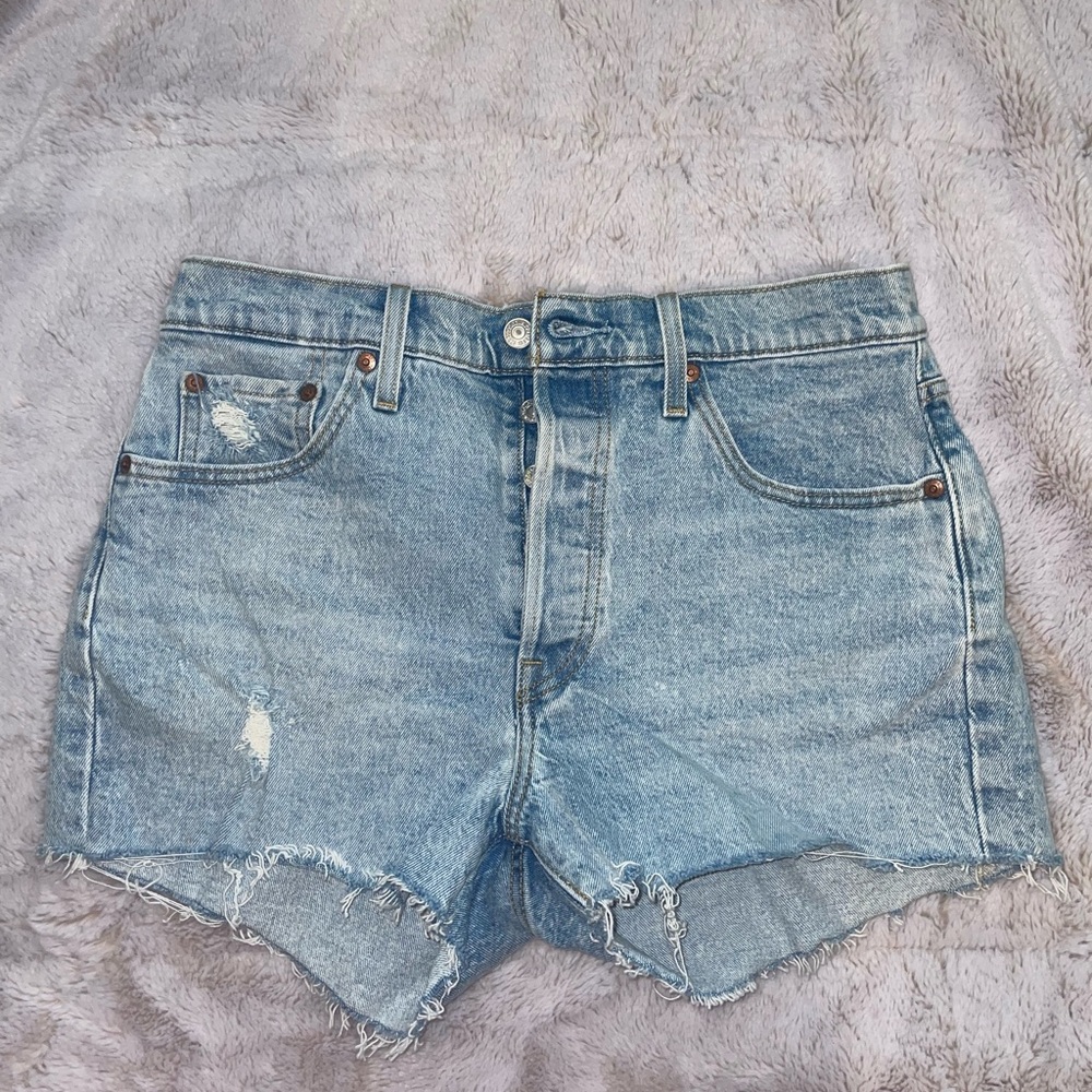 Levi's Blue Jean Shorts Classic Cutoff Style